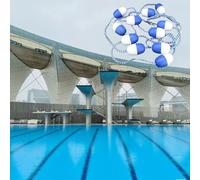 Generico Divisori per corsie Piscina, Linea Galleggiante, Corda divisoria di Sicurezza per Piscina, Boa, scaletta per Piscina, Portatile, 3 Metri con galleggianti, Corda