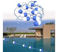 Generico Divisori per corsie Piscina, Linea Galleggiante, divisorio di Sicurezza per Piscina, Corda, Boa, scaletta per Piscina, Portatile, Kit di Corda e Galleggiante di