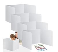 Generico Divisori Per Scrivania In Classe: Protezione Per La Privacy Anti-interferenza Da 4 Pezzi, Pannello In Facile Da Pulire, Stazione Di Test Per Studenti, Cartella Scolastica Portatile, Barriera