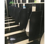 Generico Divisorio per orinatoio da Parete Nero - Divisorio per la Privacy Maschile per bagni pubblici, divisorio per WC Impermeabile (3 Pezzi) - Ideale per Hotel e spazi Commerciali