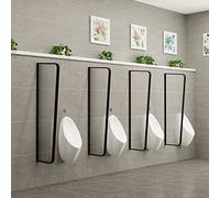 Generico Divisorio per orinatoio in Vetro Nero - Elegante divisorio per la Privacy in Vetro temperato, Moderno divisorio per Il Bagno, Creativo separatore per Ambienti, 1 Pezzo per Una Maggiore priva