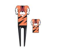 Generico Divot Tool,Long-Lasting Alloy Cartoon Tiger Pattern Accessories - Golf Ball Marker Tool, Playful for Golfer Club Course Game Grass Practice Training Backyard Sports Recreation Competition