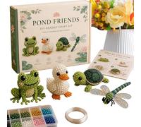 Generico DIY Animal Beading Kit - Animal Beads | 3D Beadwork Art Mini 3D BeadedAnimal Set 4pcs PVC 26x18x3cm Beginner Craft Kit with Instructions Handmade Hobby Gift Set