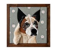 Generico DIY Animal Fabric Art Painting Kit, No Sewing with Frame
