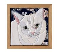 Generico DIY Animal Fabric Art Painting Kit, No Sewing with Frame