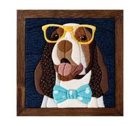 Generico DIY Animal Fabric Art Painting Kit, No Sewing with Frame
