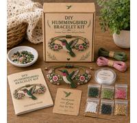 Generico DIY Beaded Bracelet Making Kit, 3D Animal Making Kit (Hummingbird)