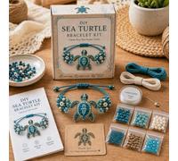 Generico DIY Beaded Bracelet Making Kit, 3D Animal Making Kit (Sea turtle)