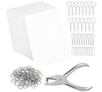 Generico DIY Keychain Kit - Make Your Own Keychain Kit | With 30 Pieces Shrink Sheets DIY Backpack Charm For Kids, Adults, School, Kindergarten, Birthday, Party