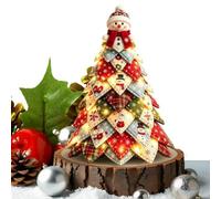 Generico DIY Quilted Christmas Tree - Lighted Holiday Craft Decor Kit