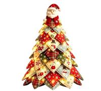 Generico DIY Quilted Christmas Tree - Lighted Holiday Craft Decor Kit