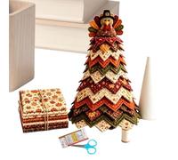 Generico DIY Quilted Fabric Tree Kit With Guide Soft Thick Quilted Fun DIY | Christmas Sewing Craft Project Bundle for Kids Boys Girls Families Friends Lovers