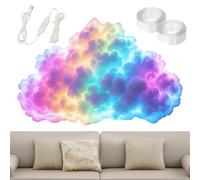 Generico DIY USB-Powered Thundercloud LED Light Decor | LED Cloud Light With Music Rhythm, Multicolor Changing Strip, For Christmas, Game Room, Garage, Club, Bar
