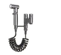 Generico Doccia igienica for Bagno, Bidet, soffione Doccia, valvola angolare a Doppia Uscita, Accessori for Il Bagno, Bidet, Sedile for WC(Grey Bidet Set)