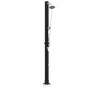 Genérico Doccia Solare da Esterno Nero 217 cm PVC e Alluminio,Nero,8.63kg,42003414