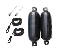 Generico Dock - Boat Bumpers 2-Pack | Inflatable PVC Docking Fenders UV-Resistant Leakproof Protection Accessories With Ropes & Air Needles For Yachts, Boats, Sea, Lake, Pool, Surf, Coast