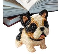 Generico Dog Bead Embroidery Kit - Animal Craft for Girls Women Teens Adults | Complete Ornament Making Set with Beads Threads Needles Canvas, Creative Sewing Art For or Pet Lovers, 7.87x5.91x1.57 in