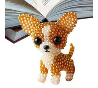 Generico Dog Bead Embroidery Kit - Animal Craft for Girls Women Teens Adults | Complete Ornament Making Set with Beads Threads Needles Canvas, Creative Sewing Art For or Pet Lovers, 7.87x5.91x1.57 in