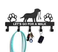 Generico Dog Collar Hooks For Wall - Key Mounted | Decorative Shelf Hooks, Supplies Storage Rack Small To Large Dogs