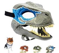 Generico Dog Dinosaur Mask, Dinosaur Mask Moving Jaw, Realistic Latex Animal Masks for Large & Medium Dogs, Perfect for Pet Cosplay (Style-C)