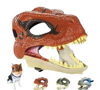 Generico Dog Dinosaur Mask, Dinosaur Mask Moving Jaw, Realistic Latex Animal Masks for Large & Medium Dogs, Perfect for Pet Cosplay (Style-B)