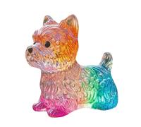 Generico Dog Figurine - Rainbow Gradient Resin Modern Art, Mini Dog Figurines | Puppy Figures Desk Decor For Indoor Outdoor Table Desk Garden Bedroom Office Yard Lawn Shelf Christmas Birthday Easter