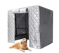 Generico Dog Kennel Cover Windproof - Soundproof Rainproof Crate Shield, Pet Cage Protector | Heavy Duty Weather Blocking Animal Housing Enclosure System For Indoor Outdoor Patio Porch Yard Balcony