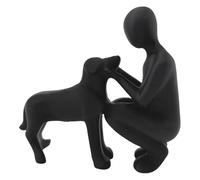 Generico Dog Statue Home Decor - Abstract Puppy Sculpture, Modern Aesthetic Desk Ornament, Weighted Silhouette Shelf Art, Memorial Pet Lover Gift, Contemporary Tabletop Accent | for Men Women