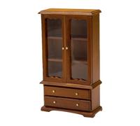 Generico Doll House Bookshelf |Miniature Bookshelf | 3 Floors Miniatures Display Shelf | Doll Houses Miniatures Wooden Bookcase | Dolls House Furniture Displays Shelf Miniature Display Shelfs