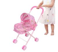 Generico Doll Stroller- Pretend Play Stroller with Canopy,stroler Toy, Easy Fold Doll Strollers, | Foldable Carriage Pushchair | for Kids Boys Girls Home Travel Party Birthday School Outdoor
