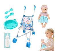 Generico Doll With Stroller Doll Accessories For Realistic Pretend