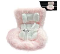Generico Dolls Pram - Plush Fabric | Doll Car Seat With Vent Clips And Scented Sachets | Doll Seat For Pretend Play, Toy Travel, Nursery Role Play, Kids Imagination Games, AndAccessory Use
