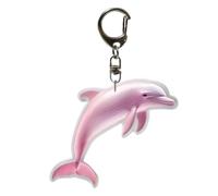 Generico Dolphin Keychain - 2D Flat-Printed Acrylic Cartoon Charm | Cute Bag Pendant Backpack Accessory | Travel-Friendly Desk Table School Ornament | Gift For Women Men Boys Girls Indoor Outdoor Use