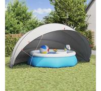 Generico Dome Piscina Grigio e Arancione 592 x 590 x 275 cm,Piscine e Spa,Accessori per Piscina e Spa,Coperture e Teli per piscine-42001133