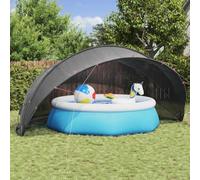 Generico Dome Piscina Nero 546 x 516 x 250 cm,Piscine e Spa,Accessori per Piscina e Spa,Coperture e Teli per piscine-42001130