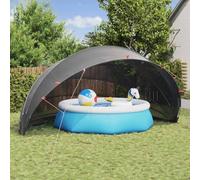 Generico Dome Piscina Nero 592 x 590 x 275 cm,Piscine e Spa,Accessori per Piscina e Spa,Coperture e Teli per piscine-42001135