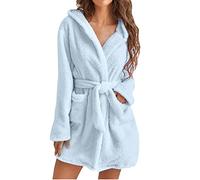 Generico Donna Accappatoio in Microfibra Pigiama Kimono Vestaglia Camicia da Notte con Cintura Scollo a V Camice da Notte per Sposa al Nubilato/Matrimoni/Feste Vestaglia Donna da Camera