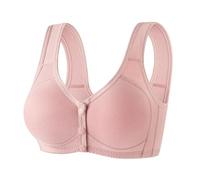 Generico Donna Chiusura Anteriore Pizzo Push-up Anti-Caduta Senza Ferretti Bellezza Schiena Coppa Fissa per Anziane, Comodo Supporto Completo Intimo