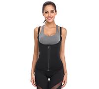 Generico Donna Contenitivi Pancia Modellante da Donna Motion Firm Body Fascia per Controllo Addominale Shaper Body Cerniera Corsetto Shapeware Panciera Donne Fajas Reductoras Y Black XL