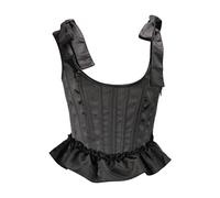 Generico Donna Corsetto Bustier Steccato in Pizzo Elastico Corsetti Cuore Stringivita Modellante Push Up Elegante Top Stretto Gilet Shapewear