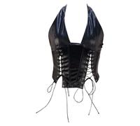 Generico Donna Corsetto Bustier Top Dimagrante Eleganta Satin Bustino Modellante Pizzo Disossato Push Up Corsetti per Esaltare Le Dimensioni della Vita
