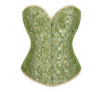 Generico Donna Corsetto Bustier Top Elastico Corsetti Stile Medievale da Pirata Pizzo Disossato per La Vita Shapewear Festa Corpetto Donne Sexy