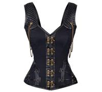 Generico Donna Corsetto Gothic Top Medioevo Corsetto a coda Cosettacorsetto