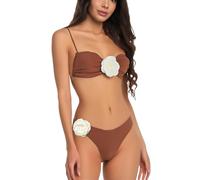 Generico Donna Costume da Bagno Brasiliana Mare Spiaggia Estate Bikini Sets Sexy Push Up Curvy Beachwear Due Pezzi Surf Regolabile Hot Costumi da Bagno Coordinati Elastico Classico Costume Piscina