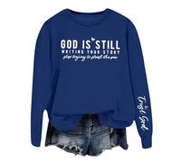 Generico Donna Felpa Senza Cappuccio,Felpa Cappuccio per Donne Uomini Oversize Abbigliamento Elegante Tops Libero Tshirt Basic in Tinta Unita Vintage Y2k Adatto alle Stagioni Autunnali e Invernali