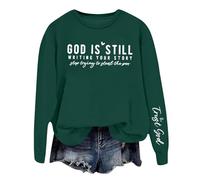 Generico Donna Felpa Senza Cappuccio,Felpa Cappuccio per Donne Uomini Oversize Abbigliamento Elegante Tops Libero Tshirt Basic in Tinta Unita Vintage Y2k Adatto alle Stagioni Autunnali e Invernali