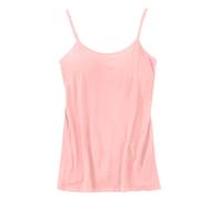 Generico Donna Intimo A Canottiera Canottiere Dalla Vestibilità Ampia Elasticizzato Comodo Corsetto Corto In Solid Color Microfibra Elasticizzata Slim Cotone Camisole Festival