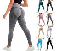 Generico Donna Leggings a Compressione 3D per Anti Massa Grassa Sportivi Push Up Leggins Anticellulite Fitness Pantaloni Palestra Dimagranti Vita Alta Elasticizzati Yoga Pants