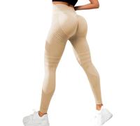 Generico Donna Leggings a Compressione 3D per Anti Massa Grassa Sportivi Push Up Leggins Anticellulite Fitness Pantaloni Palestra Dimagranti Vita Alta Elasticizzati Yoga Pants
