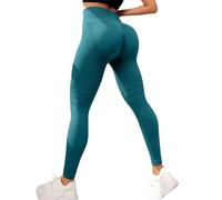 Generico Donna Leggings a Compressione 3D per Anti Massa Grassa Sportivi Push Up Leggins Anticellulite Fitness Pantaloni Palestra Dimagranti Vita Alta Elasticizzati Yoga Pants